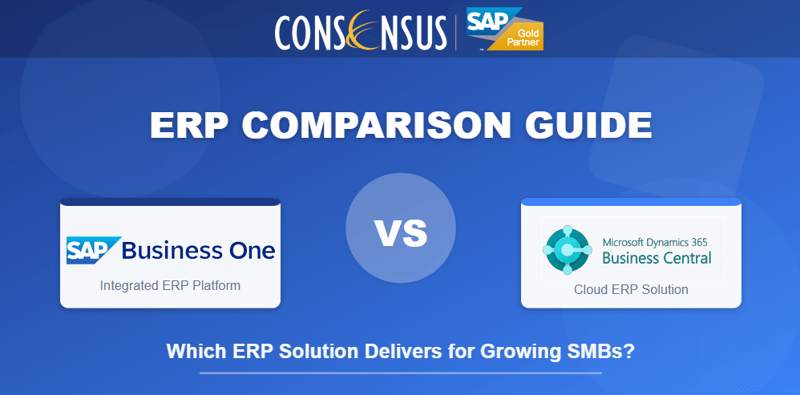 SAP Business One vs Microsoft Dynamics 365 Business Central Image